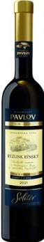 Víno Ryzlink rýnský Solitér Vinařství Pavlov - výběr z cibéb