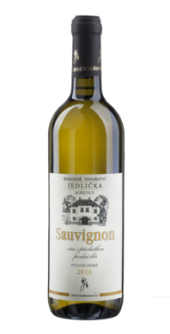 Víno Sauvignon bio Vinařství Jedlička - pozdní sběr