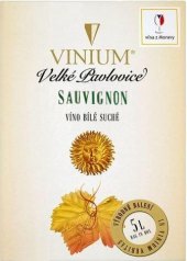 Víno Sauvignon Vinium Velké Pavlovice - bag in box