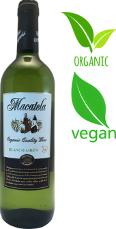 Víno veganské Macatela BIO Airen