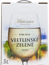 Víno Veltlínské zelené Vinařství Mutěnice - bag in box