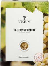 Víno Veltlínské zelené Vinium Velké Pavlovice - bag in box
