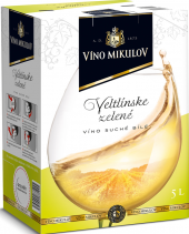 Víno Veltlínské zelené Víno Mikulov - bag in box