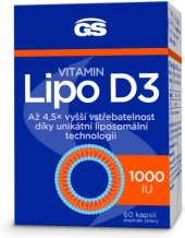 Vitamíny Lipo D3 1000 IU GS