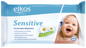 Vlhčené ubrousky dětské Sensitive Elkos