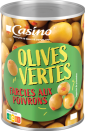 Zelené olivy plněné Casino