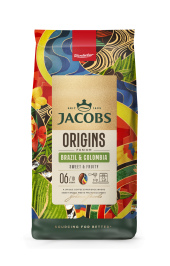 Zrnková káva Brazil & Colombia Origins Jacobs