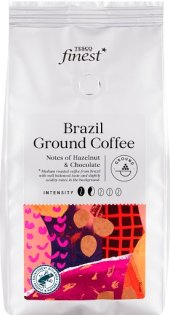 Zrnková káva Brazil Tesco Finest