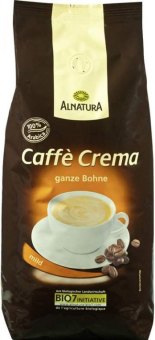 Zrnková káva Caffé Crema Bio Alnatura
