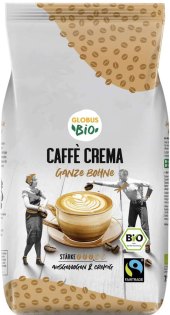 Zrnková káva Caffé Crema Bio Globus