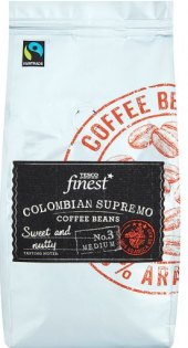 Zrnková káva Colombian Supremo Tesco Finest