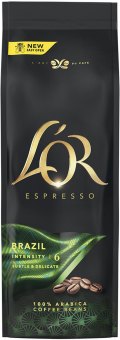 Zrnková káva Espresso Brazil L'OR