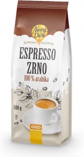 Zrnková káva Espresso Nový Den
