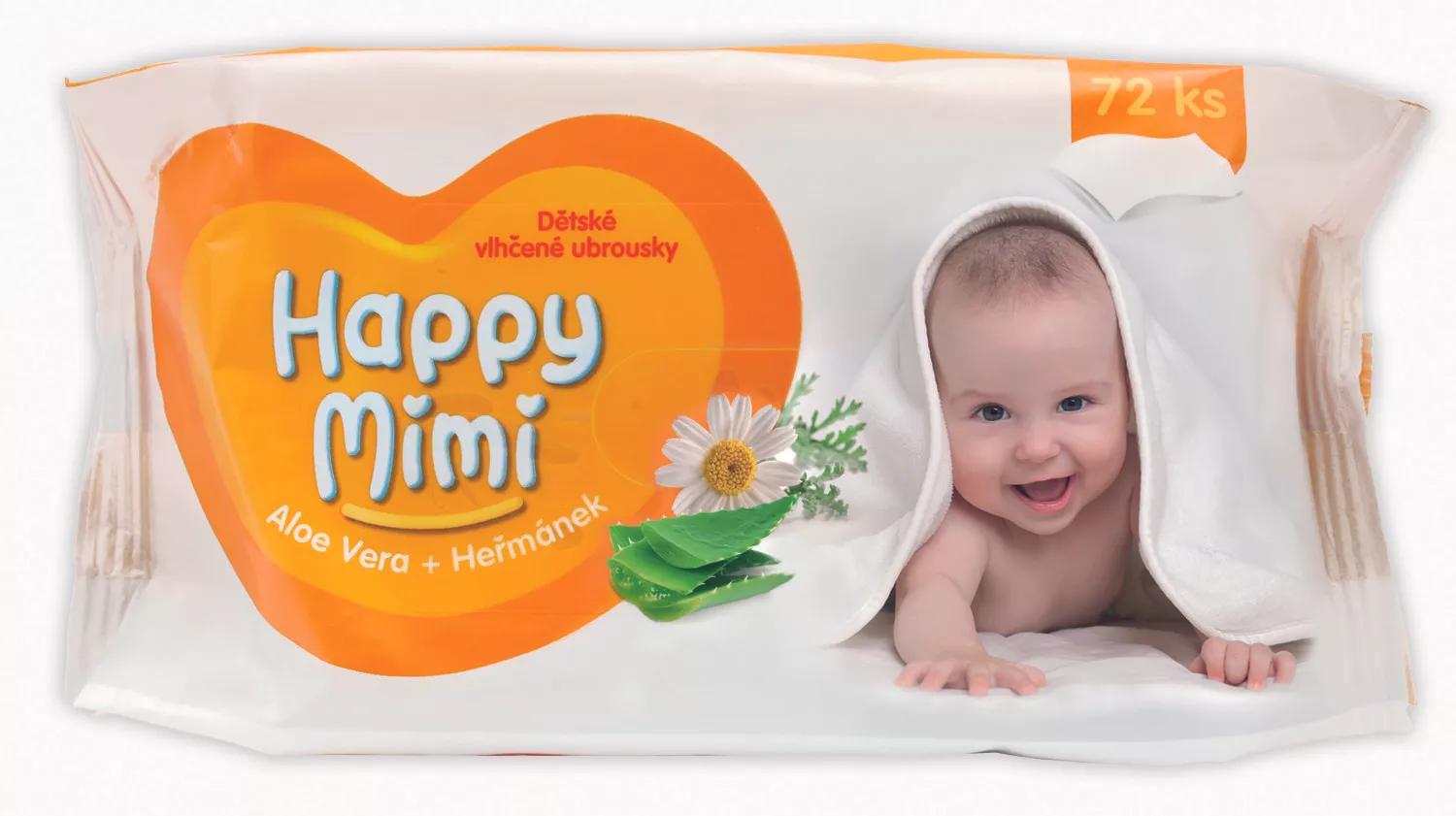 Vlhčené ubrousky dětské Happy Mimi