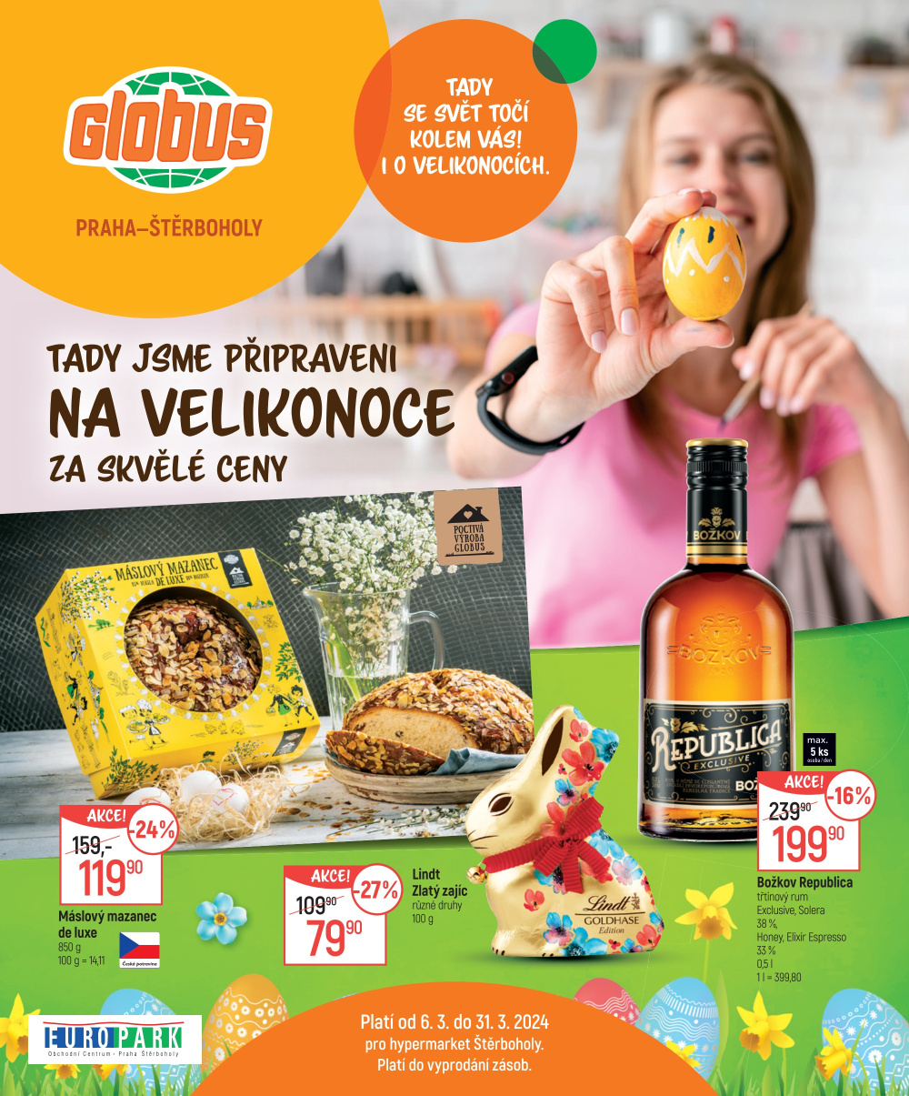Leták Globus leták Praha - Štěrboholy - Velikonoce - strana 1
