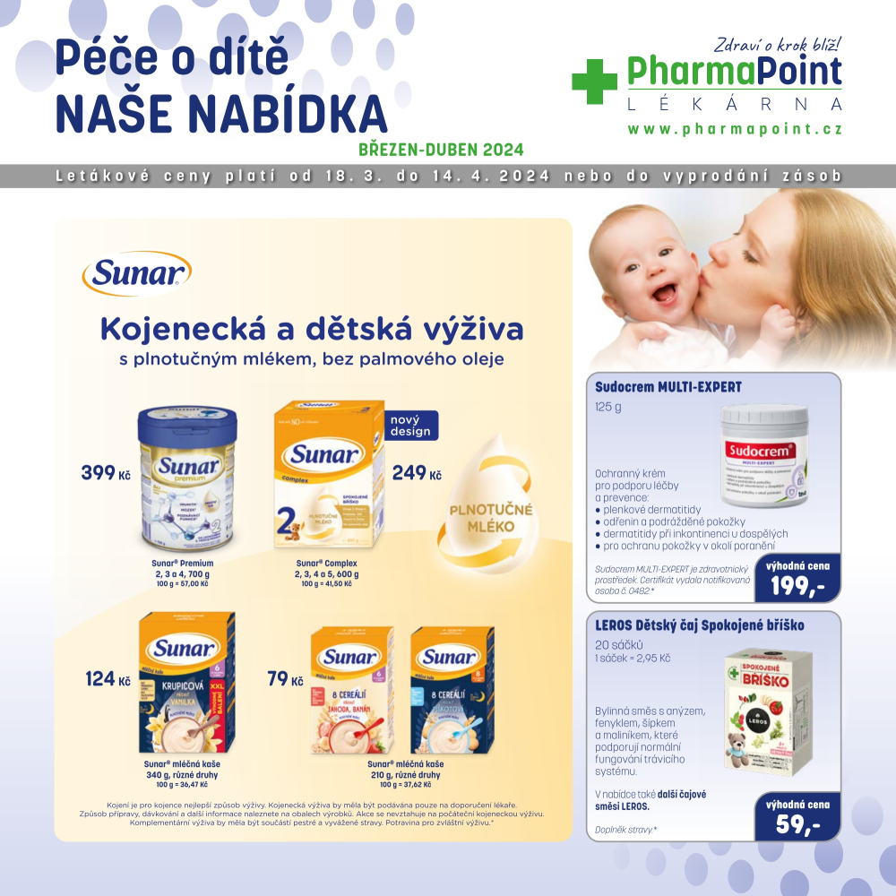 Leták PharmaPoint leták A - Péče o dítě - strana 1