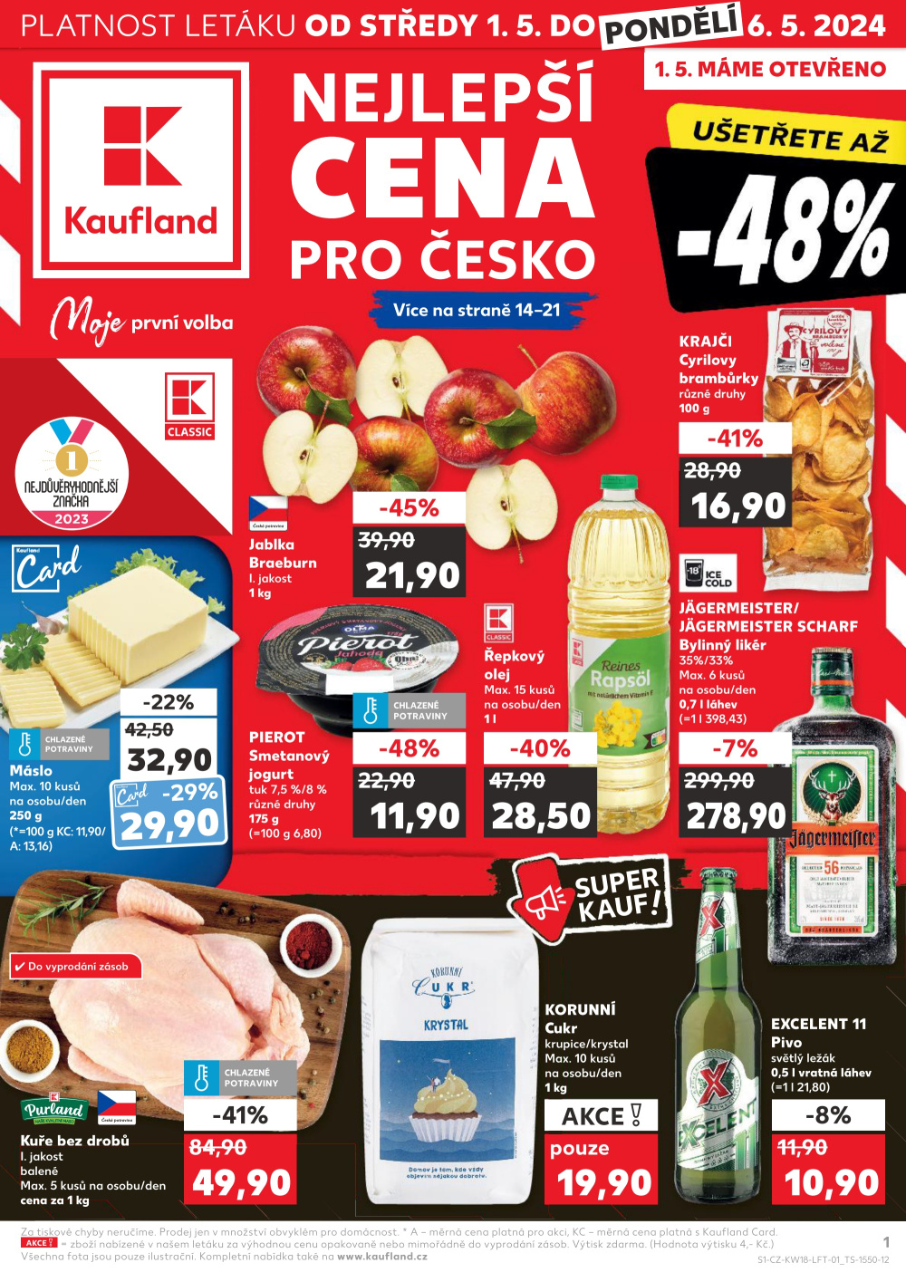 Leták Kaufland leták Plzeň - Bory - strana 1