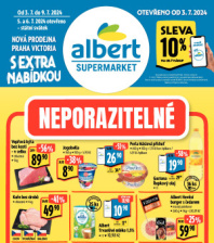 Akční leták Albert Supermarket  - Praha, Victoria