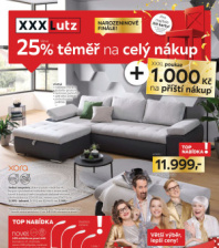 Akční leták XXXLutz  - 25 % téměř na celý nákup!