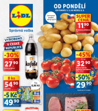 Akční leták Lidl  od pondělí - Vyrobeno v České republice