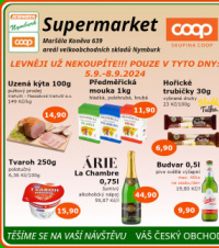 Akční leták COOP Jednota Nymburk Supermarket 