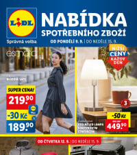 Akční leták Lidl  - Nabídka spotřebního zboží