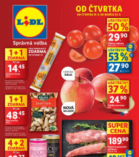 Akční leták Lidl  od čtvrtka