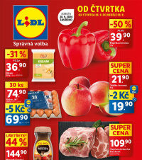 Akční leták Lidl  od čtvrtka