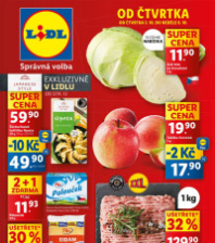 Akční leták Lidl  od čtvrtka