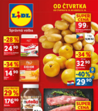 Akční leták Lidl  od čtvrtka