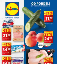 Akční leták Lidl  od pondělí - Vyrobeno v České republice