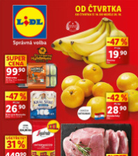 Akční leták Lidl  od čtvrtka