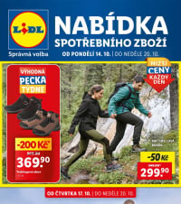 Akční leták Lidl  - Nabídka spotřebního zboží