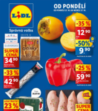 Akční leták Lidl  od pondělí - Vyrobené na Slovensku