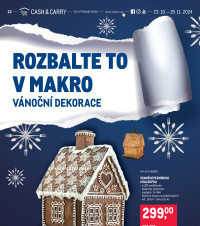 Akční leták Makro  - Vánoční dekorace