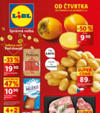 Akční leták Lidl  od čtvrtka