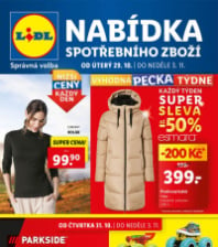 Akční leták Lidl  - Nabídka spotřebního zboží