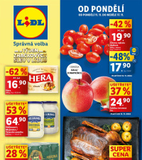 Akční leták Lidl  od pondělí - Týden značkových slev