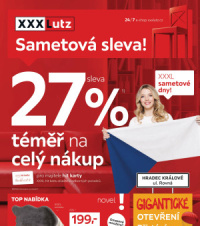 Akční leták XXXLutz  - Sametová sleva