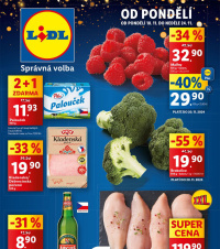 Akční leták Lidl  od pondělí - Deluxe Kouzlo Vánoc