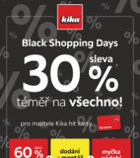 Akční leták Kika Nábytek  - Black Shopping Days