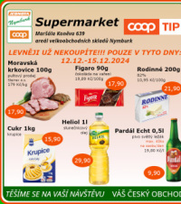 Akční leták COOP Jednota Nymburk Supermarket 