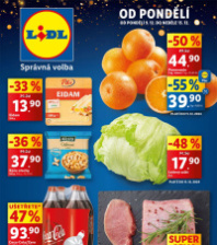 Akční leták Lidl  od pondělí - Deluxe Kouzlo Vánoc