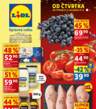 Akční leták Lidl  od čtvrtka - Týden značkových slev