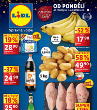 Akční leták Lidl  od pondělí - Deluxe Kouzlo Vánoc