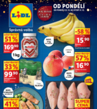 Akční leták Lidl  od pondělí - Tradiční české chlebíčky