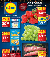 Akční leták Lidl  od pondělí - Šťastný nový rok