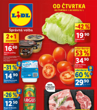 Akční leták Lidl  od čtvrtka