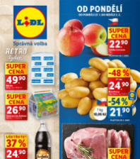 Akční leták Lidl  od pondělí - Retro týden