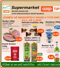 Akční leták COOP Jednota Nymburk Supermarket 